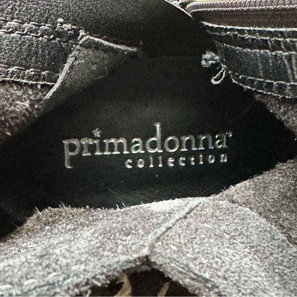 Primadonna Collection Black Suede Fringe Ankle Booties - Picture 10 of 11